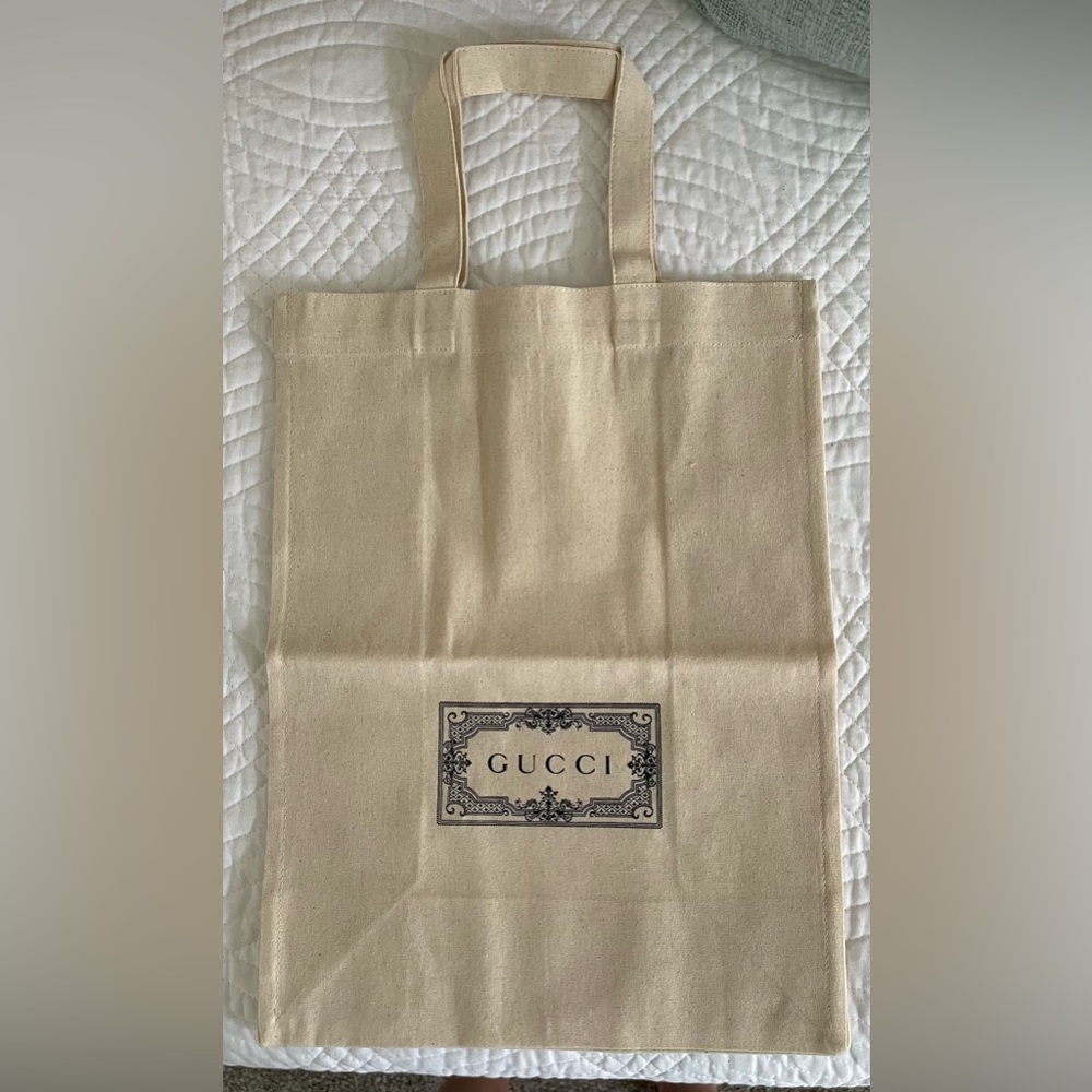 Authentic New Gucci Reusable Canvas Tote Shopping
Shoulder Bag Cotton